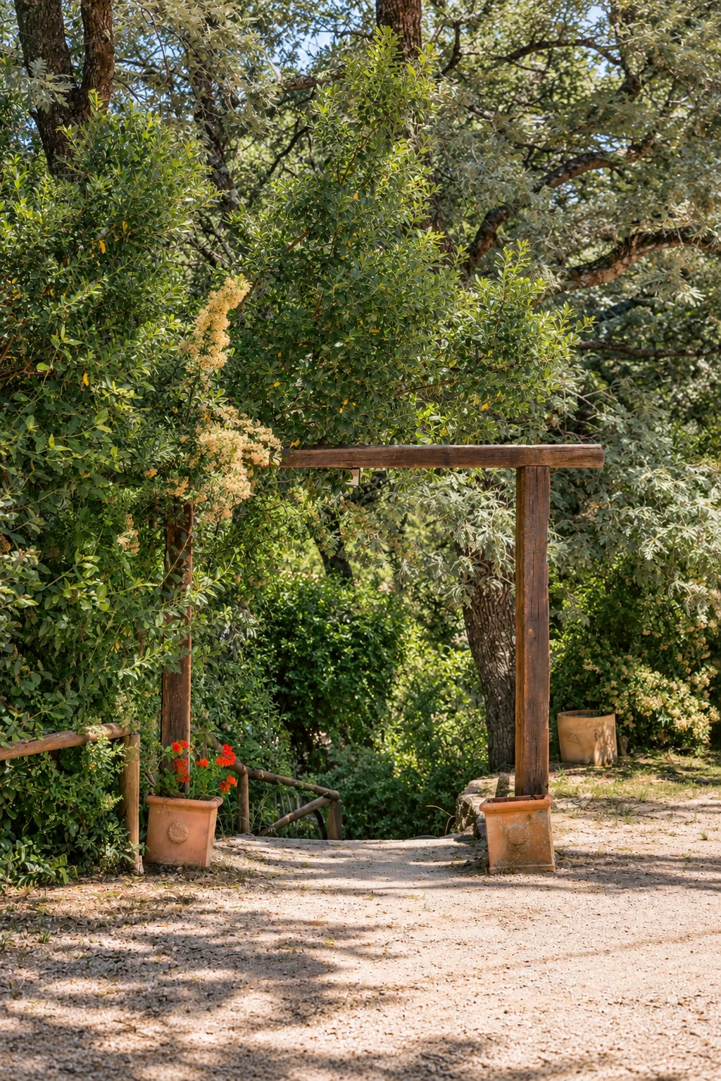 Outdoor steps at Villa El Arroyo