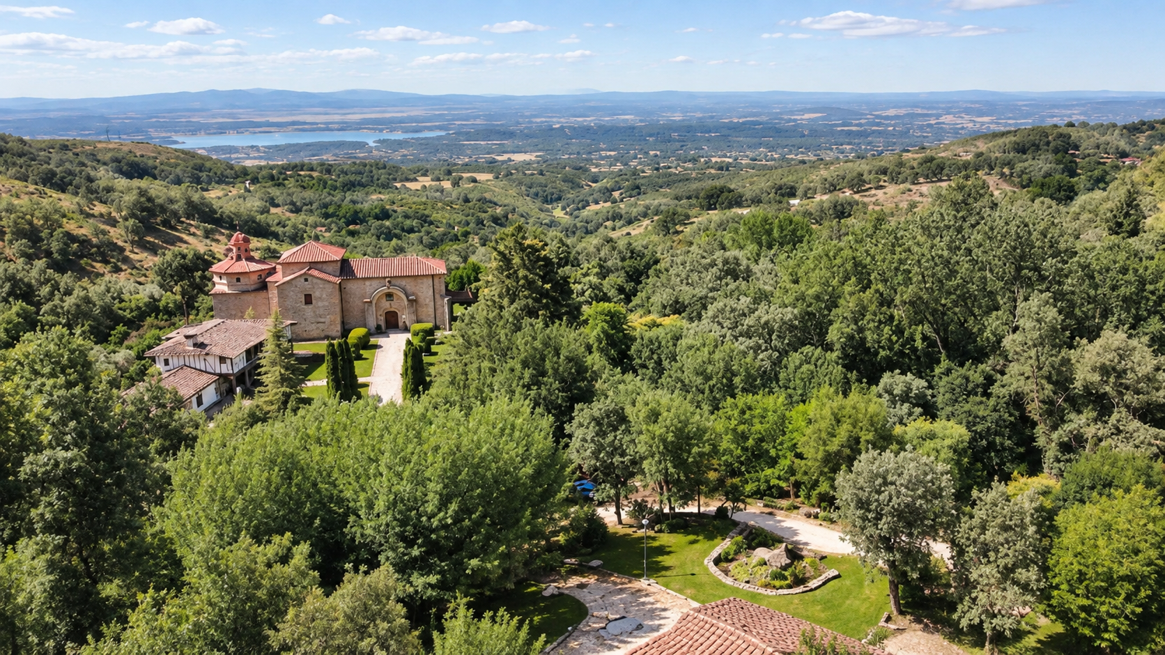 Panoramic valley view from the Chilla complex