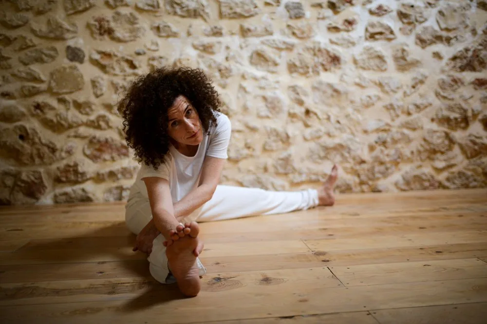 Yoga session in a quiet space in the Gredos area