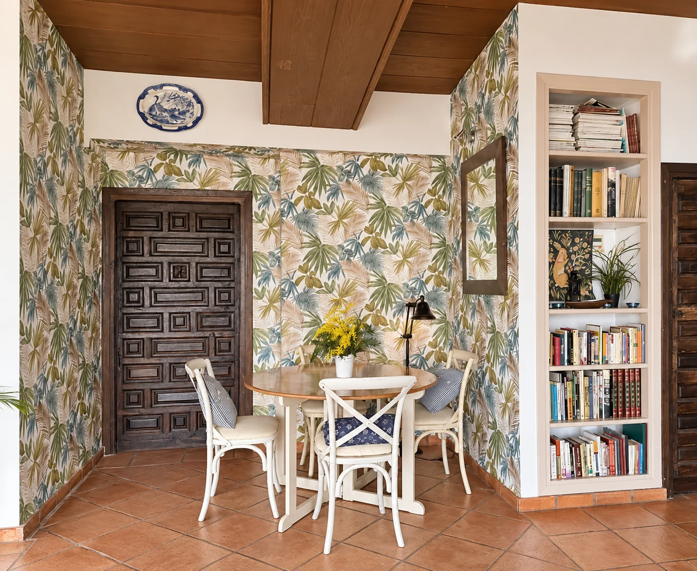 Reading corner at Villa El Arroyo