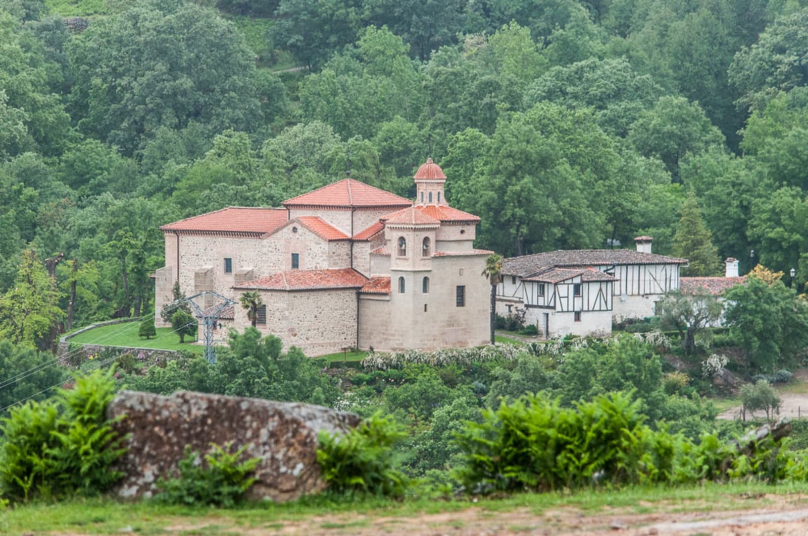 Santuario de la Virgen de Chilla among the forests of Gredos
