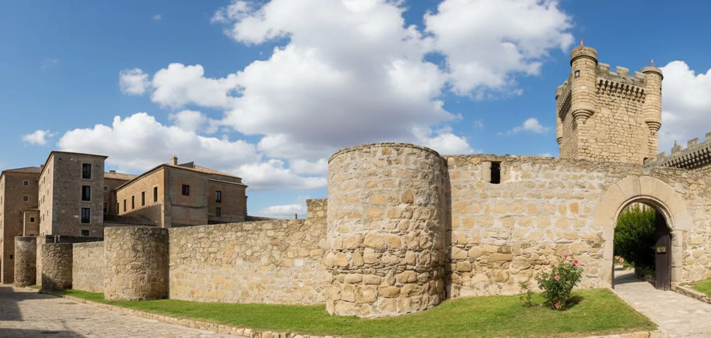 Medieval walls and towers of the Castillo de Oropesa