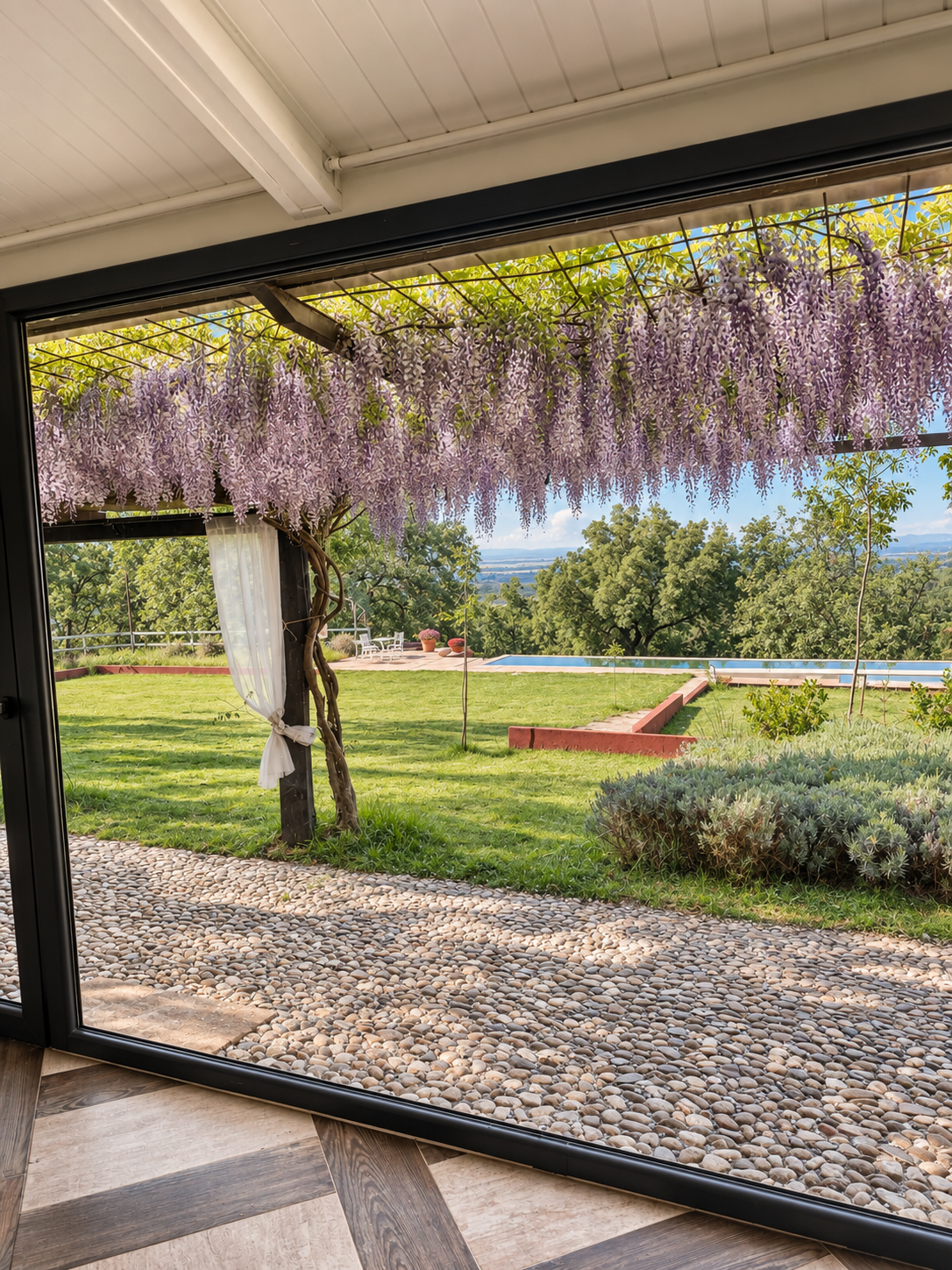 Garden views from Villa Las Cuadras