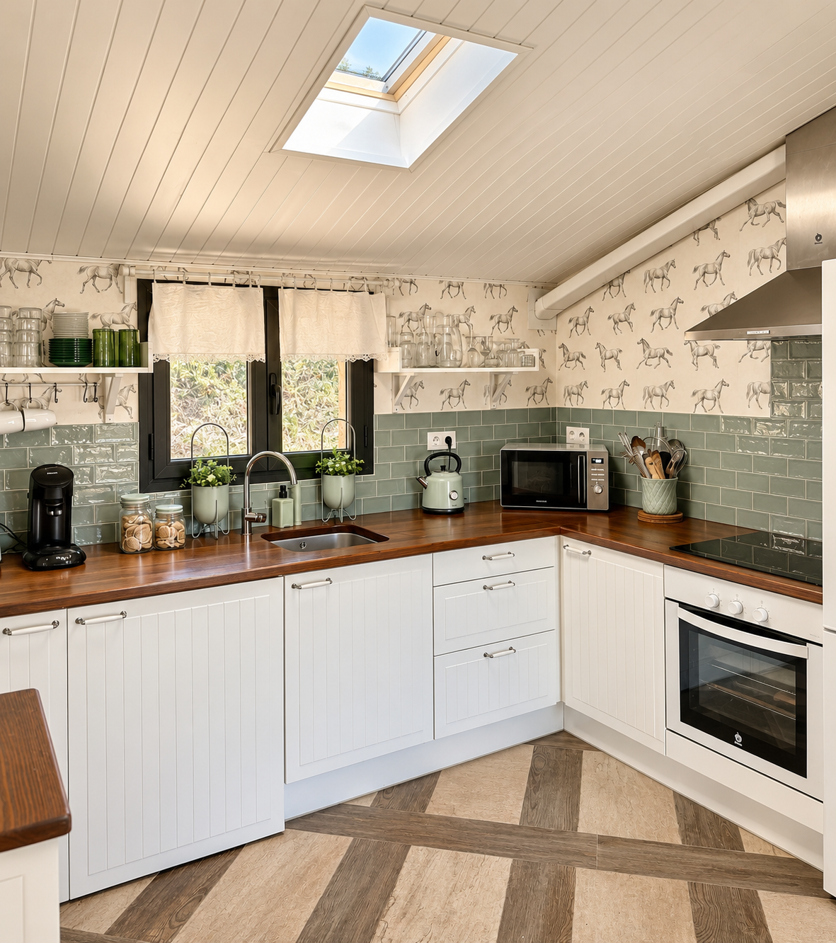 Equipped kitchen at Villa Las Cuadras