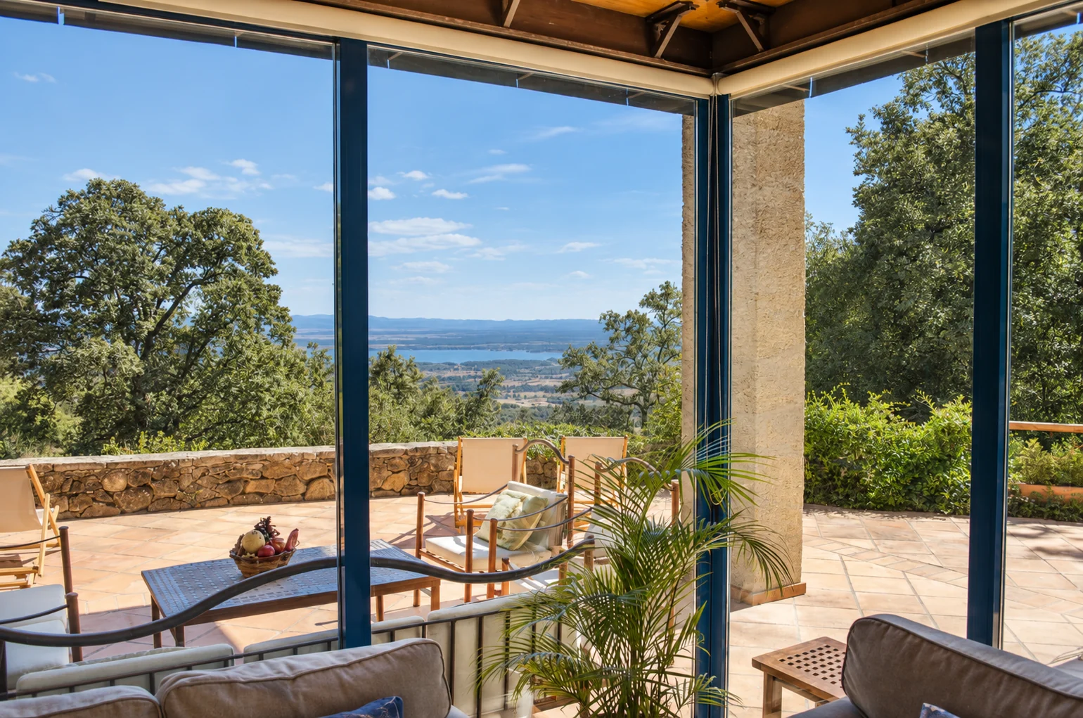 Terrace with views at Villa El Arroyo